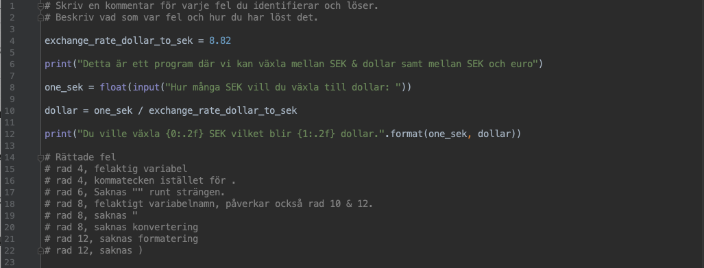 Kodförslag
